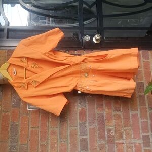 Vintage Beddazzled Pleasted Shorts Romper With Pockets